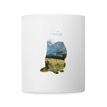Cadeau de marmotte alpine animaux double exposition - Mug blanc - blanc - Devant