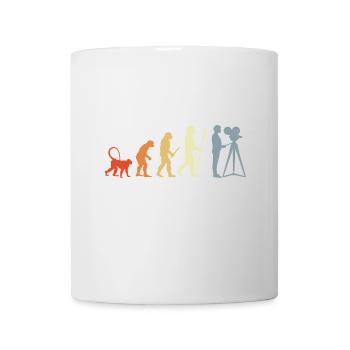 Kameramann Evolution - Tasse - Weiß - Vorne
