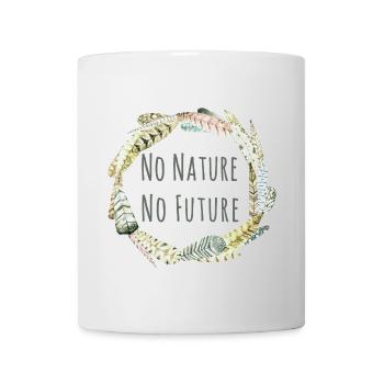 No Nature No Future Feathers - Mug - white - Front