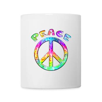 Flower Power Peace Sign Hippie Peace Symbol - Mug - white - Front