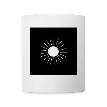 Minimalist Sonnenlogo Design - Tasse - Weiß - Vorne