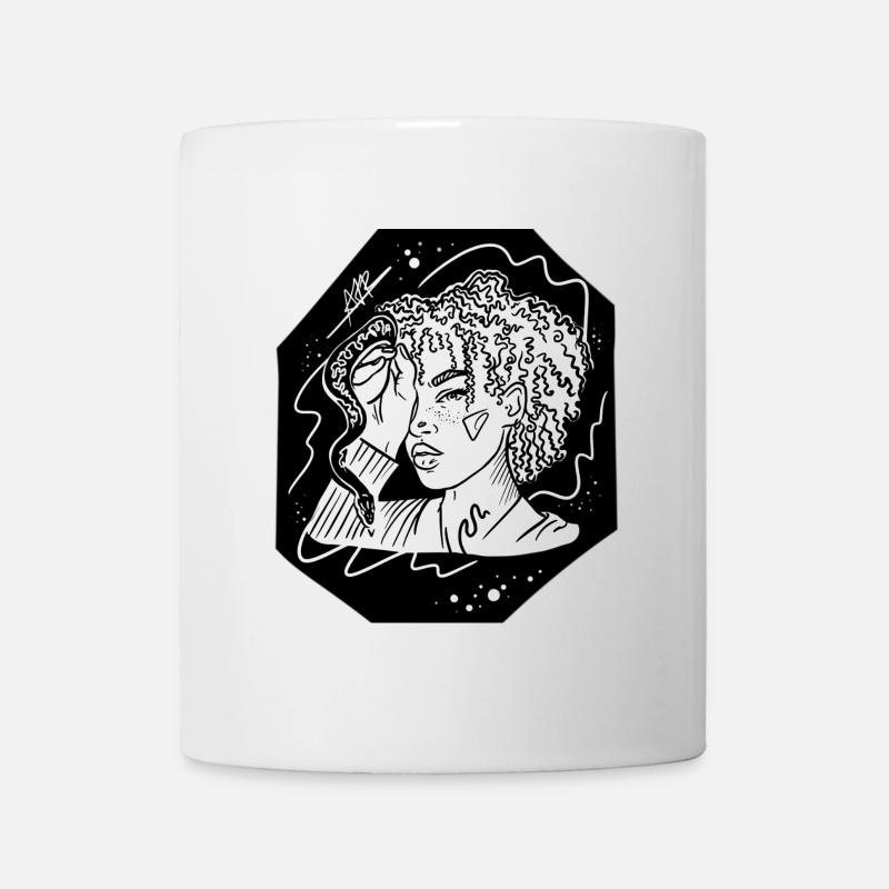 Boucles de serpent - Mug blanc - blanc