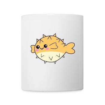 Kugelfisch niedliches Tier - Tasse - Weiß - Vorne