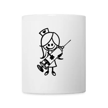 Infirmière aide-soignante Travailleur social - Mug blanc - blanc - Devant