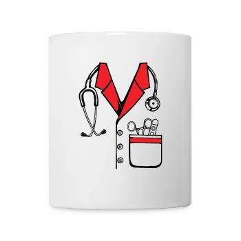 Médecin Médecin médecin spécialiste médecin de famille costume d’urgence job - Mug blanc - blanc - Devant