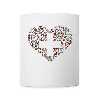 Premiers secours Médecine Infirmière Médecin Docteur - Mug blanc - blanc - Devant