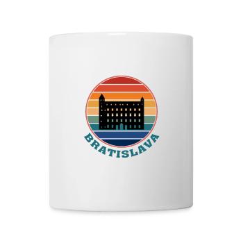 Bratislava Slowakei Skyline Wahrzeichen Souvenir - Tasse - Weiß - Vorne
