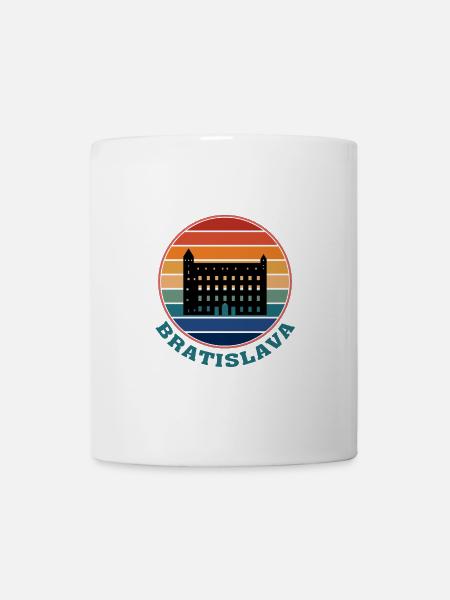 Bratislava Slovaquie Skyline Landmark Souvenir - Mug blanc - blanc