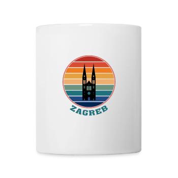 Zagreb Landmark Silhouette Croatie Voyage Souvenir - Mug blanc - blanc - Devant