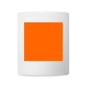 orangener Hintergrund Textur personalisieren - Tasse - Weiß - Vorne