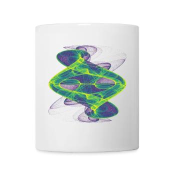 Watercolor art graphic painting picture chaos 6552vir - Mug - white - Front