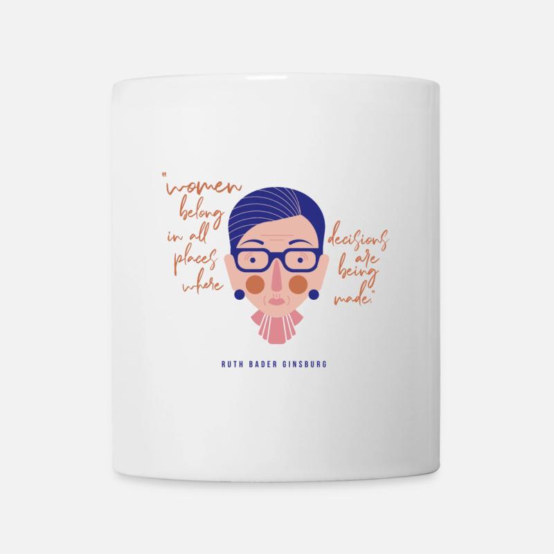 Ruth Bader Ginsburg - Tasse - Weiß