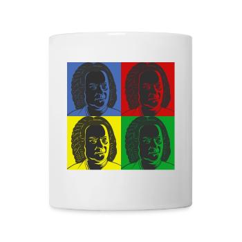 Johann Sebastian Bach in Warhol style - Mug - white - Front