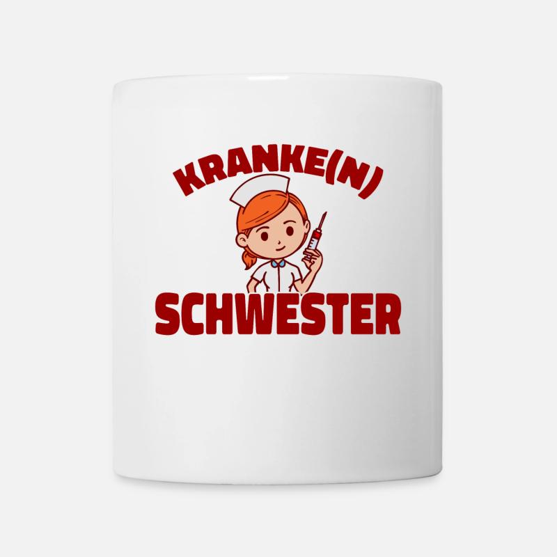 Krankenschwester Lustig Pflegerin Sozialarbeiter - Tasse - Weiß