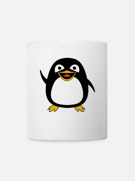 mignon pingouin pingouins pingouin poussin oiseau maternelle - Mug blanc - blanc
