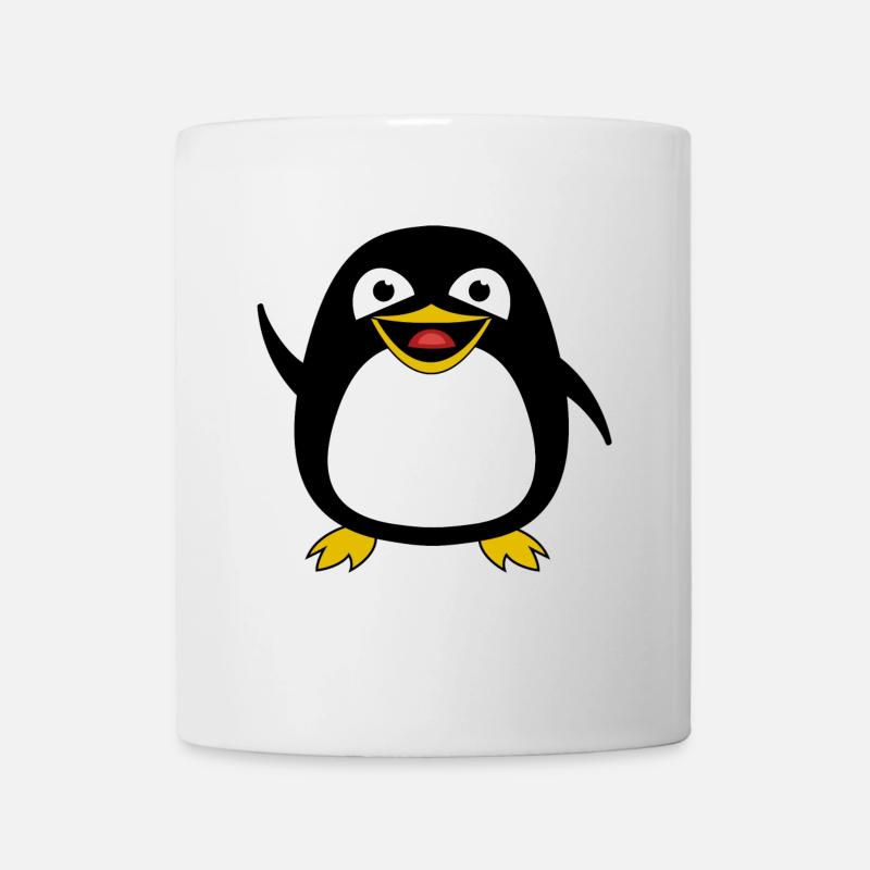 mignon pingouin pingouins pingouin poussin oiseau maternelle - Mug blanc - blanc