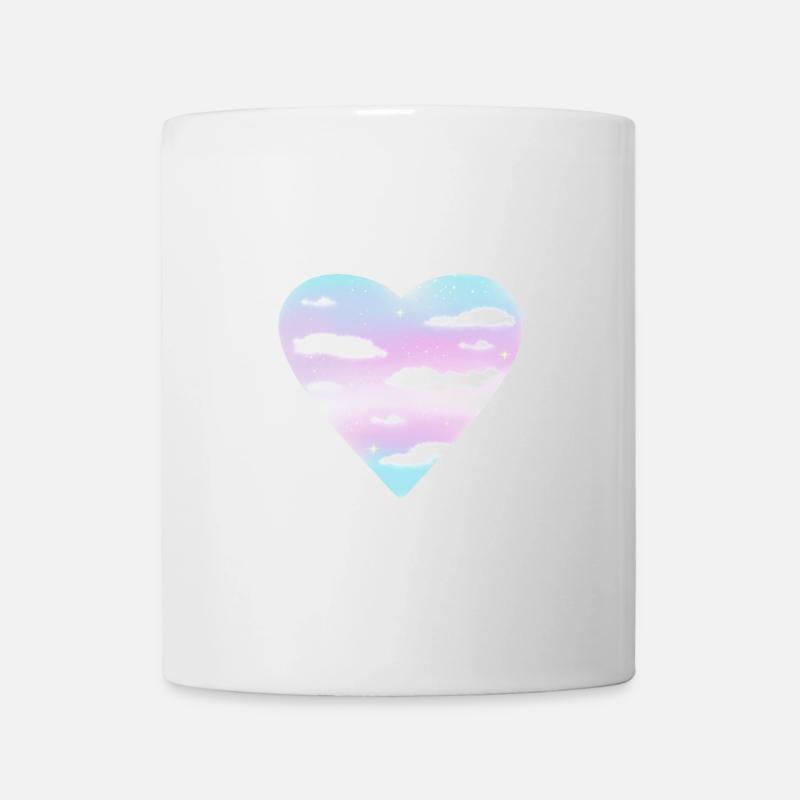 Cœur trans - Mug blanc - blanc