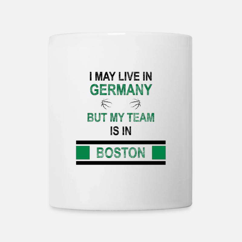 Mon équipe est à Boston | Conception des fans des Celtics - Mug blanc - blanc