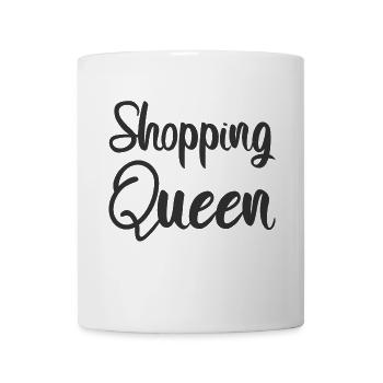 SHOPPING QUEEN design lettering - Mug - white - Front