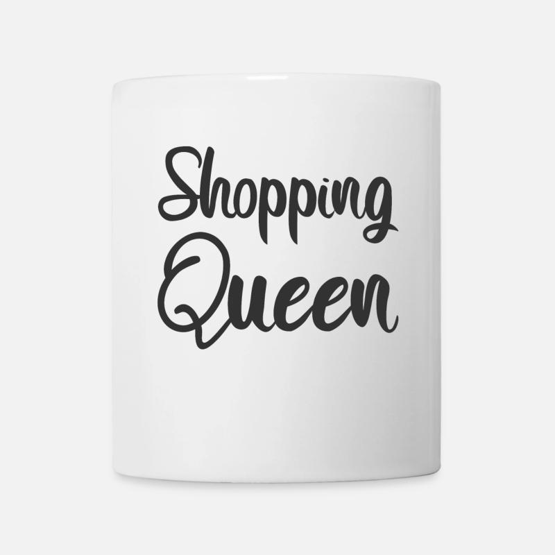 SHOPPING QUEEN Design Schriftzug - Tasse - Weiß