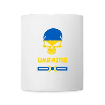 Ukraine Totenkopf Design / Geschenkidee - Tasse - Weiß - Vorne