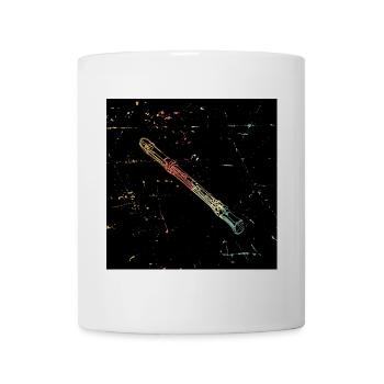 Flöte Gesichtsmaske - Tasse - Weiß - Vorne