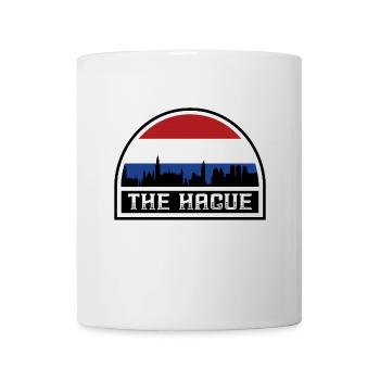 Den Haag Niederlande Skyline Landmark Dutch Flag - Tasse - Weiß - Vorne