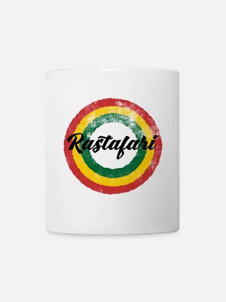Conception arc-en-ciel rastafari - Mug blanc - blanc