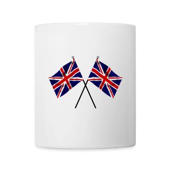 Drapeau Union Jack Twin Racing Drapeaux - Mug blanc - blanc - Devant