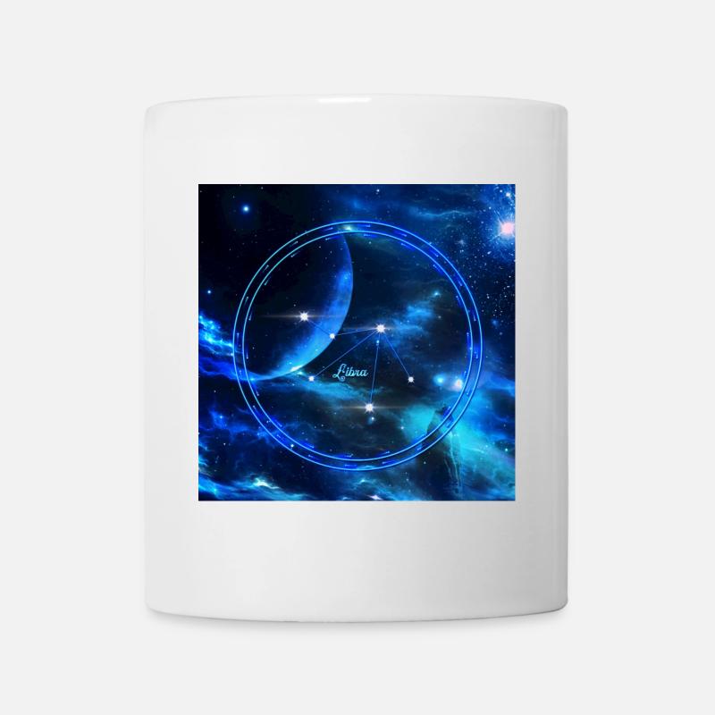 Tierkreis Sternbild Waage - Tasse - Weiß