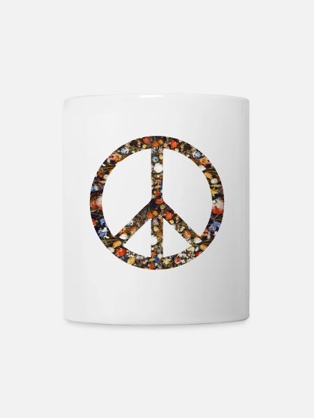 Symbole de paix Peace - Mug blanc - blanc