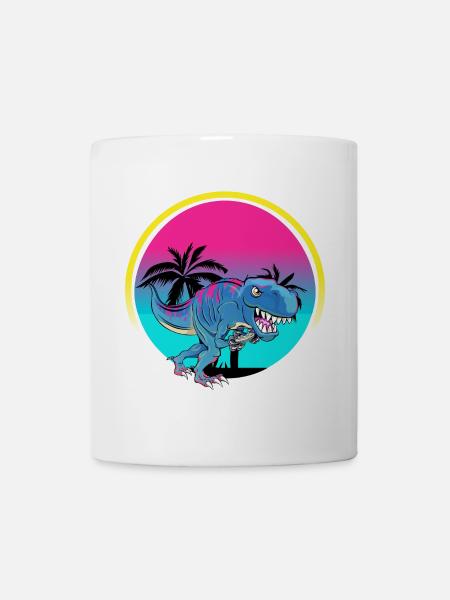 Gamer Gaming T Rex - Tasse - Weiß