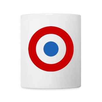 sticker air force roundel France armée de l'air - Mug - white - Front