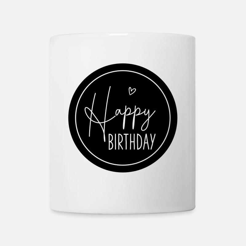 Happy Birthday Herz Geburtstag Geschenk - Tasse - Weiß