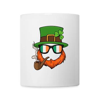 Lustig Kobold Patty Wichtel Paddy St. Patricks Day - Tasse - Weiß - Vorne