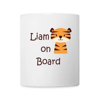 Liam on board - Mug blanc - blanc - Devant