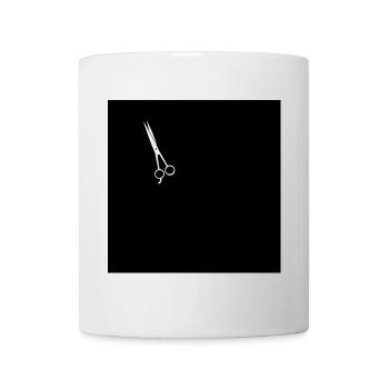 Friseur Schere - Tasse - Weiß - Vorne