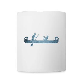 Canoeing with my cat Canoe lover gift - Mug - white - Front