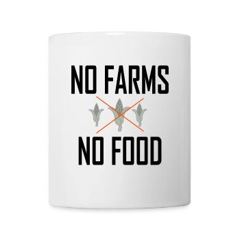 PAS DE FERME PAS DE NOURRITURE - Mug blanc - blanc - Devant