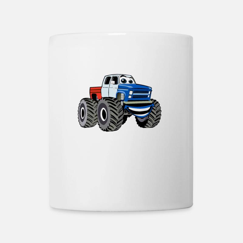Camion monstre - Mug blanc - blanc