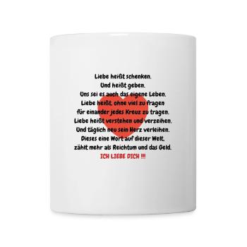 liebe - Tasse - Weiß - Vorne