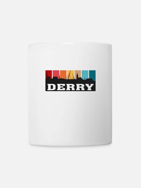 Derry Nordirland Travel Souvenir Skyline - Tasse - Weiß