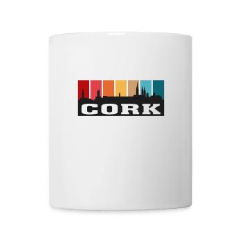 Cork Irlande Voyage Skyline Souvenirs Drapeau Irlandais - Mug blanc - blanc - Devant