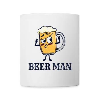 Funny Drinking Beer Drunk Drinking Beer Glass Fun - Mug - white - Front