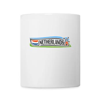 Pays-Bas Voyage Souvenir Landmark Drapeau Néerlandais - Mug blanc - blanc - Devant