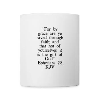 Ephesians 2:8 KJV - Mug - white - Front