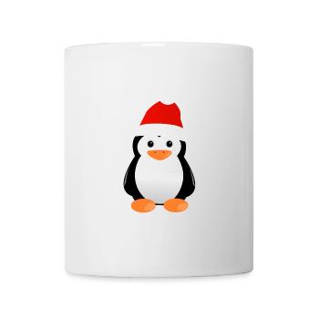 Pingouin Noël doux - Mug blanc - blanc - Devant