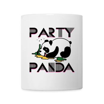 Party Panda Abfeiern Vorglühen Saufen Betrinken - Tasse - Weiß - Vorne