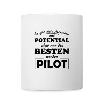 Pilot - Tasse - Weiß - Vorne