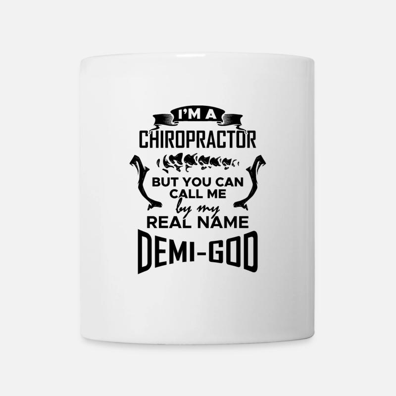 Chiropracteur Demi-Dieu - Mug blanc - blanc